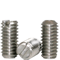 

Slotted Socket Set Screws Cup Point 6-32 x 1/4 Stainless Steel 18-8 Slotted Drive (Quantity: 100)