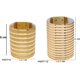 thumbnail image 2 of Conjunto de 2 piezas de pulsera con hebilla de metal ancha en tono dorado para mujer africana, 2 of 4