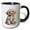 Black/White, variant on 3drose, Cute Image of Watercolor Poodle Puppy Dog Illustration, 11oz Two-tone Black Mug