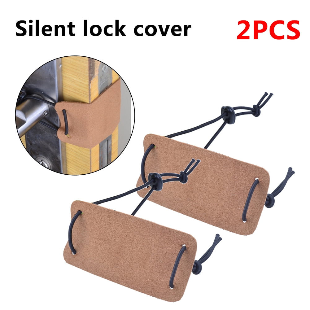 2 Pcs Silent Door Lock Mute Door Cover Household Long Handle Type Door Mute Lock Cover to Prevent Sound Suitable for Baby Light Sleeper
