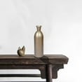 thumbnail image 2 of Modern Decorative Iron Hammered Tabletop Centerpiece Flower Vase, Champagne 15.5 Inch, 2 of 5