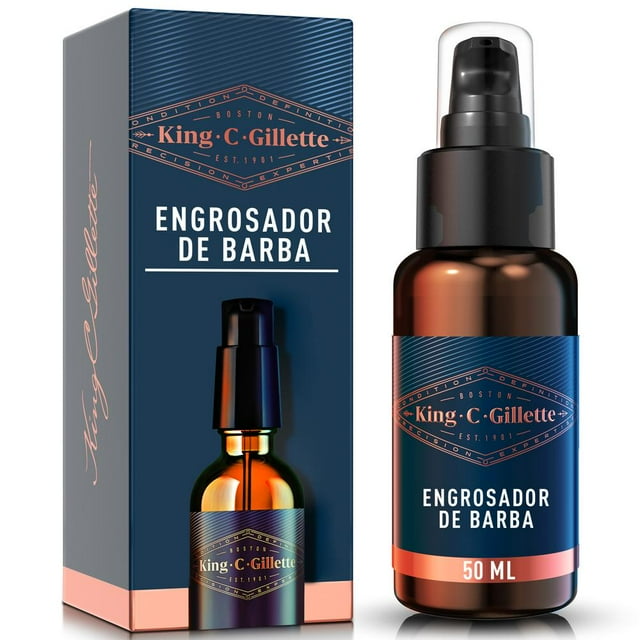 Serum Engrosador de Barba King C. Gillette cuidado de la barba, tonico 50 ml