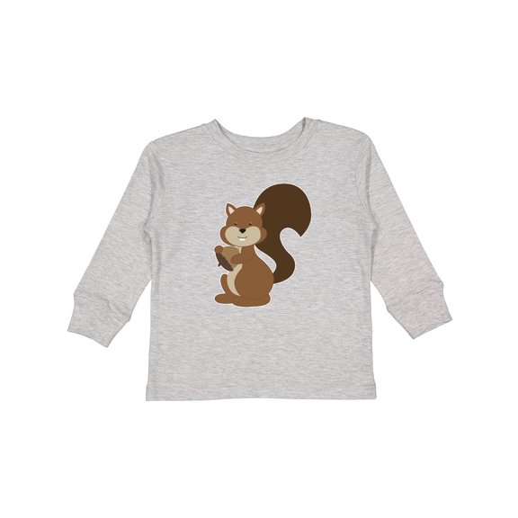Inktastic Squirrel Boys or Girls Long Sleeve Toddler T-Shirt