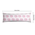 thumbnail image 6 of Kawaii Pig Print Body Pillow Cover 20x54 - Funny Pig Cartoon Vintage Minimalist Drawing - Breathable Maternity Pillow Case with Zipper Closure, 6 of 6