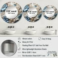 thumbnail image 4 of Designart "Flourishing Tranquil Blue And White Dogwood" Dogwood Rund Mirror For Wall Decor - Large White Round Printed Mirror - Traditional Round Office Mirror - 29" x 29", 4 of 6