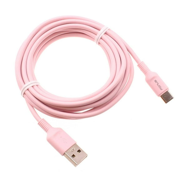 10ft Long USB-C Cable for Samsung Galaxy Z Fold5/Fold4/Flip5/Flip4 Phones - Pink Charger Cord Power Wire Type-C Fast Charge Sync
