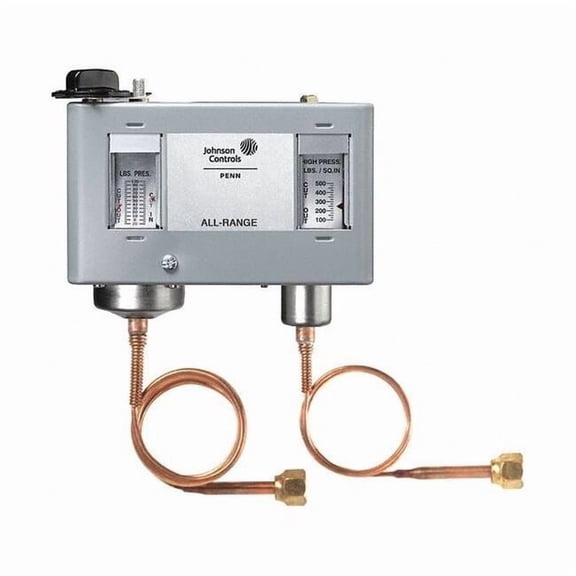 Johnson Controls Dual Pressure Control,SPST P70LB-1C