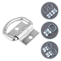 BESTOYARD 4Pcs Cargo Tie Down Anchors Iron Zinc Plated D Shape Truck Bed Anchoring for Professional Users