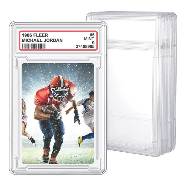 Trading Cards Protector Case Acrylic Clear Baseball Card Holders with