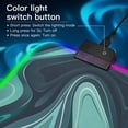 thumbnail image 2 of Large RGB Gaming Mouse Pad Led Glowing Mousepad Non-Slip Rubber Base 13 Light Modes 31.5x11.8 Swirling Liquid Shapes, 2 of 6