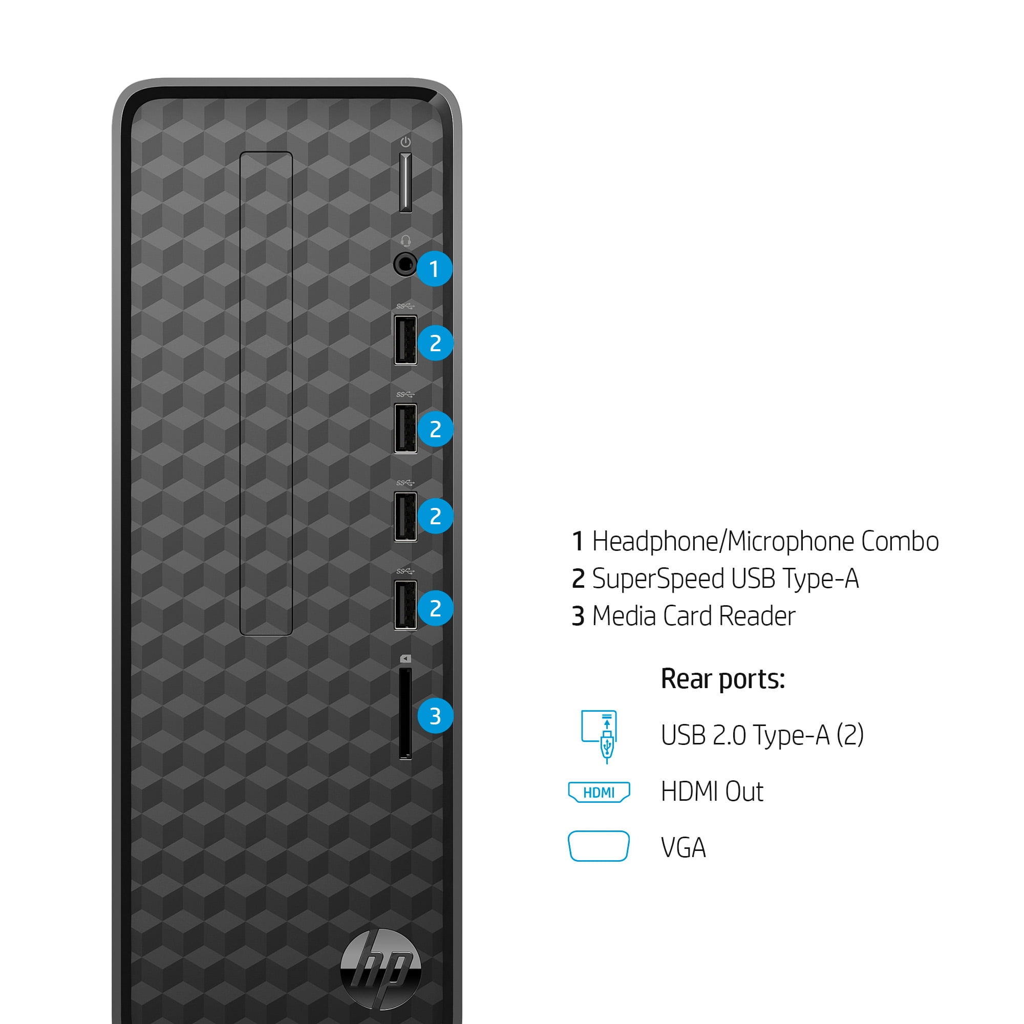 HP　デスクトップミニPC　i3-10105　8GB　SSD240G HP Slim Mini PC Desktop, Intel Core i3-10105, 8GB RAM, 256GB