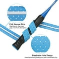 thumbnail image 3 of Tennis Badminton Racket Overgrip Anti Skid Sweatband Racquet Grip with Raised Ridges, Blue 2 Pack, 3 of 6
