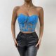 thumbnail image 3 of SAYOO Corsé femenino, blusa en forma de tubo, bordado floral, chaleco de hombro claro, adecuado para reuniones diarias del Club SAYOO  moda, 3 of 3