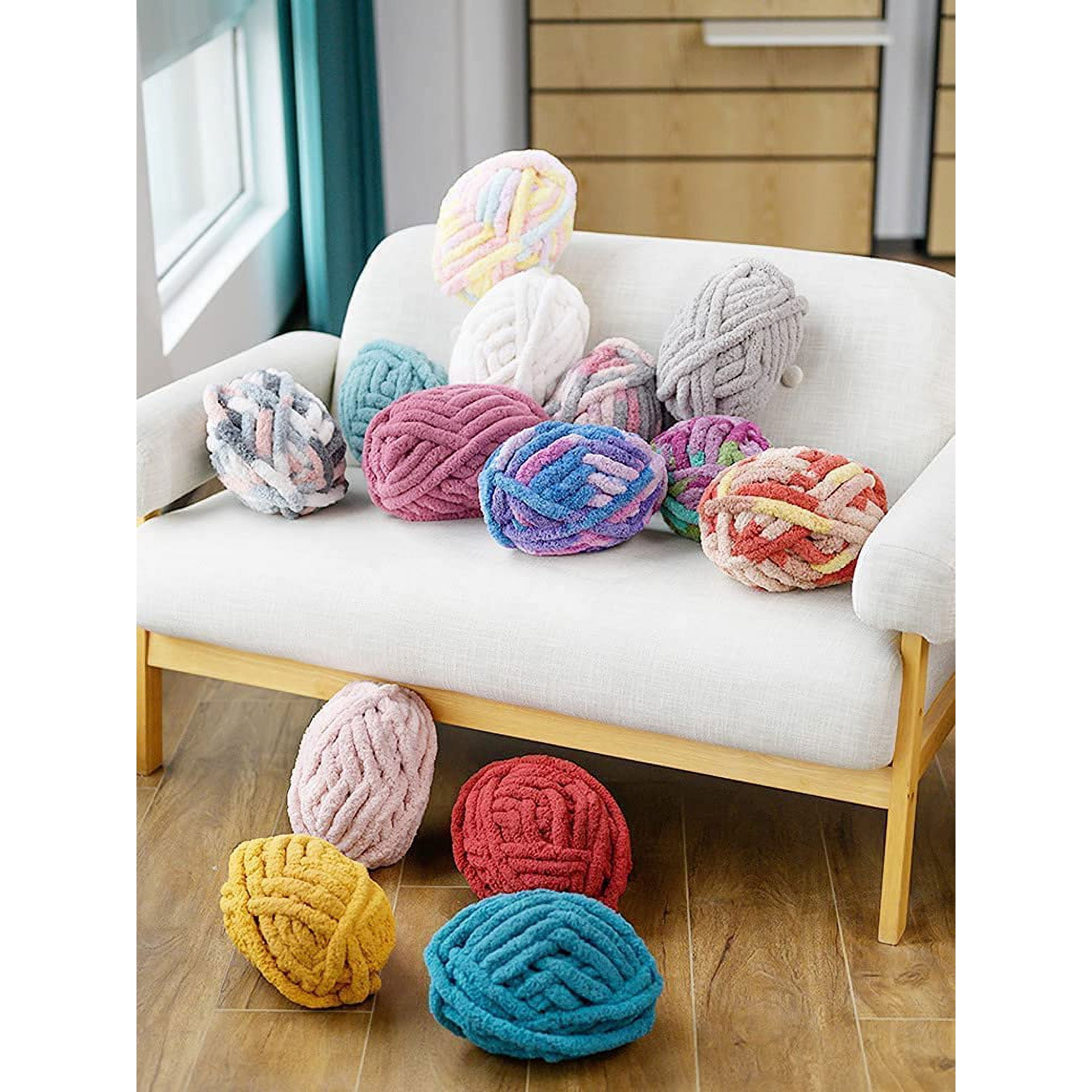 Chenille big blanket yarn hotsell