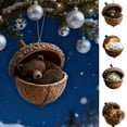 thumbnail image 4 of RICHMJ Forest Animal Acorn Ornaments – Cozy Forest Christmas Ornaments, 2026 New Pine Cone Animal Decoration, Woodland Creature Figurine, Acrylic Hanging Ornament Home Party Décor, 4 of 6