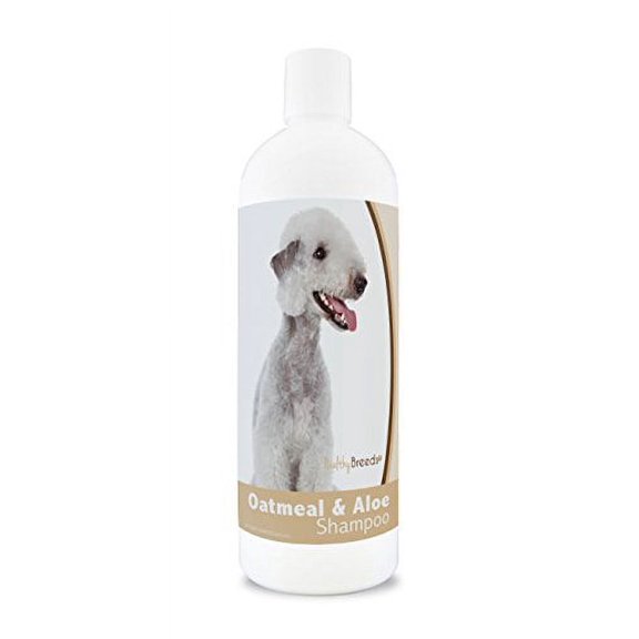 Healthy Breeds Dog Oatmeal Shampoo with Aloe for Bedlington Terrier - Over 200 Breeds - 16 oz - Mild & Gentle for Sensitive Skin - Hypoallergenic Formula & pH Balanced