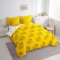 thumbnail image 3 of Manfei Cute Duck 7-Piece Twin Bedding Sets,Cartoon Animal Bedding Comforter Set,Orange Black Sheet Sets For Boys Girls,Ultra Soft Home Decor Reversible, 3 of 8