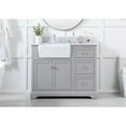 thumbnail image 3 of Elegant Decor Franklin 42" MDF Single Bathroom Vanity with Backsplash in Gray, 3 of 15