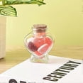 thumbnail image 5 of Empty Mini Glass Heart-Shaped Bottles with Cork Stoppers, Decorative Glass Bottles with Cork Lid,Small Glass Bottles Jars for DIY Art Crafts Projects, 5 of 5