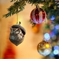 thumbnail image 4 of SMKE Rustic Nature Themed Acrylic Ornament,Cozy Animal Pendant for Holiday Tree Winter Decor,Acrylic Forest Animal Christmas Ornament,3.14" Sleeping Bunny in Tree Hanging Decor, 4 of 6