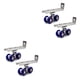 thumbnail image 3 of Speravity 2 unids/set rodillo de puerta corredera 4/8 ruedas Hardware rueda de pista polea suministros para el hogar accesorios de Metal para el 71x34x20mm 2piezas Speravity  CBP000546, 3 of 5