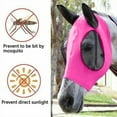 ZBFJINX AntiFly Mesh Equine Mask Comfort Fit Fly Mask Protects Eyes and Ears