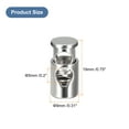 thumbnail image 2 of Uxcell 12pcs Metal Cord Locks 0.2" Diameter Single Hole Spring Toggle Stopper Cord Stops Fastener Toggles Nickel, 2 of 5