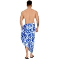 thumbnail image 2 of HAPPY BAY Men's Standard Swimsuits Sarong Pareo Beach Wrap One Size Blue-F330 Summer Vacation Party, 2 of 5