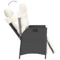 thumbnail image 5 of vidaXL 5 Piece Garden Dining Set with Cushions Black Poly Rattan, 5 of 5