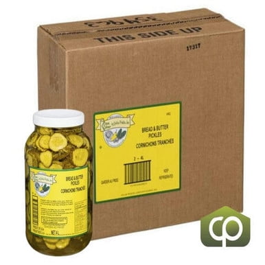 Cool Crisp Bread & Butter Pickle Chips - 4 Liters, 1 Gallon, 2/Case