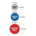 thumbnail image 5 of Signs ByLITA Circle Patient Only Sign (Ivory/Dark Brown) - Medium, 5 of 6