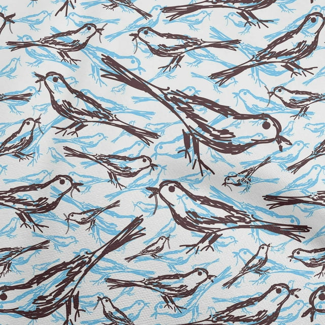 oneOone Viscose Chiffon Wine Fabric Bird Sewing Craft Projects Fabric Prints By Yard 42 Inch Wide