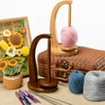 thumbnail image 5 of Artowell Bamboo Yarn Holder with Magnetic Spindle, Tangle-Free Yarn Dispenser & Wooden Yarn Spindle (Bamboo), 5 of 9