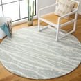thumbnail image 2 of SAFAVIEH Soho Kiaran Abstract Area Rug, Light Grey/Ivory, 6' x 6' Round, 2 of 7