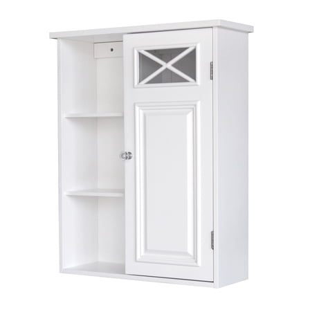 Open Box Teamson Home Dawson Mixed Storage Wall Cabinet