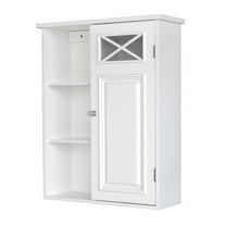 Open Box Teamson Home Dawson Mixed Storage Wall Cabinet
