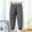 Dark Gray, variant on Girls' Winter Solid Color Pants Soft Lattice Pattern Thick Pants with Elastic Waist and Leg Beating Pants for Children 1-15 Years(Gray,6-7 Years)