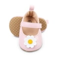 thumbnail image 3 of Eyicmarn Party Shoes for Baby Girls: Flower Decor Leather First Walker Crib Shoes, 3 of 9