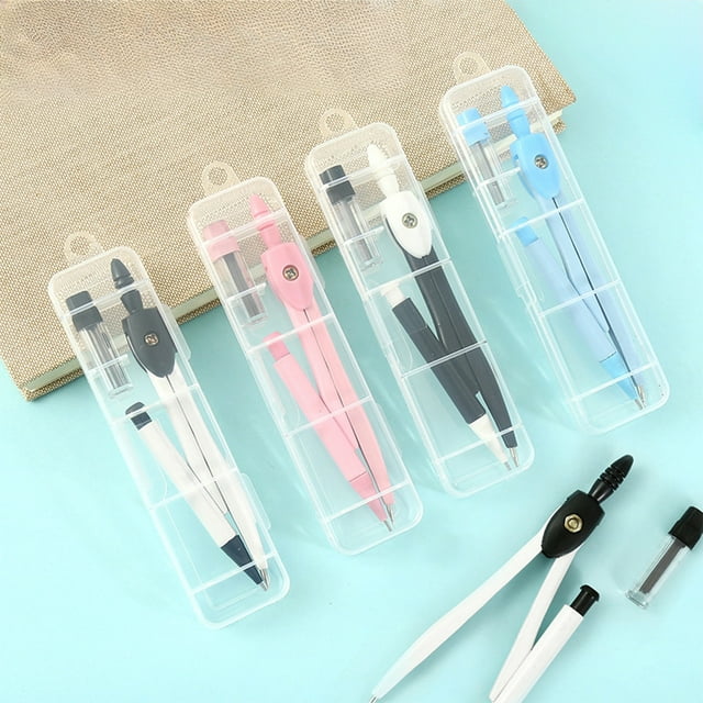 Sentmoon Protractor and Compass Set Geometry Set Compasses Set Metal Drawing Compasses Multifunctional Drawing Tool Suitable for Adults' Painting Teaching