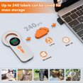 thumbnail image 3 of Escáner de microchip para mascotas recargable RFID EMID lector de microchips (2.4 GHz inalámbrico+Bluetooth+USB) visualización TFT todo en uno de 1.44 pulgadas ISO11784 / ISO11785 / FDX-B y EMID para, 3 of 5