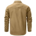 thumbnail image 6 of Fexilor Men's Flannel Lined Jacket, Plaid Brushed Lining, Cowboy Western Twill Outdoor Shirt Jacket, 6 of 7