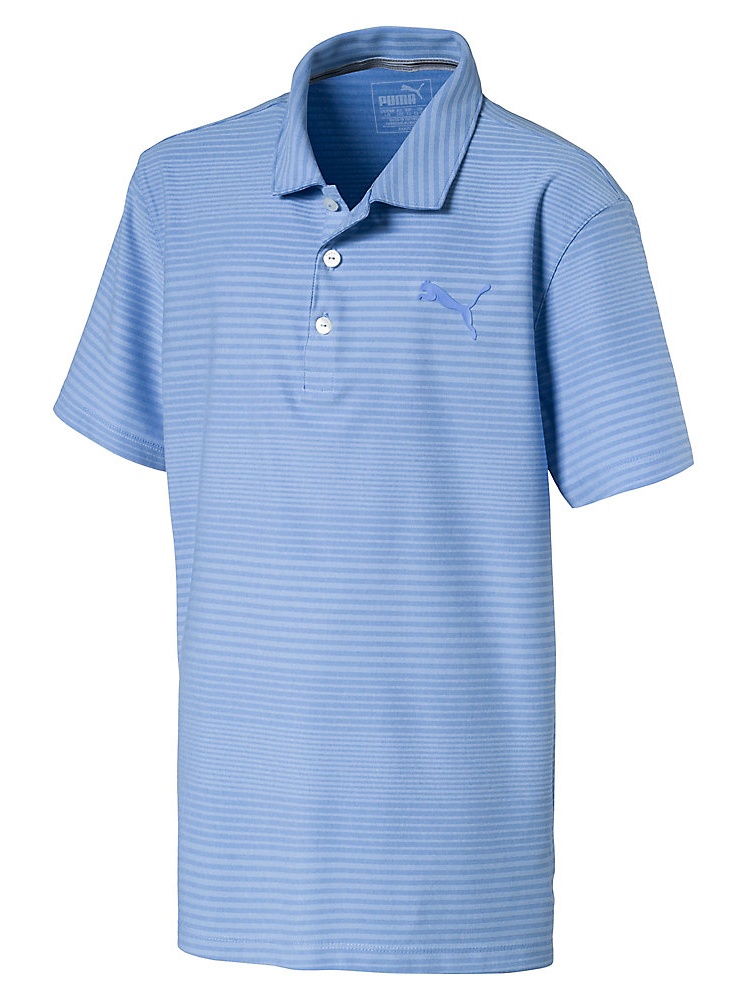 PUMA JUNIOR POUNCE ASTON GOLF POLO BOYS GOLF SHIRT NEW 2018