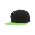 thumbnail image 1 of Top Headwear Flat Bill Adjustable Snapback Cap - Black/Green, 1 of 2