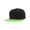Black/Green, variant on Top Headwear Polyester Two-Tone Flat Bill Snapback - Burgundy/Black