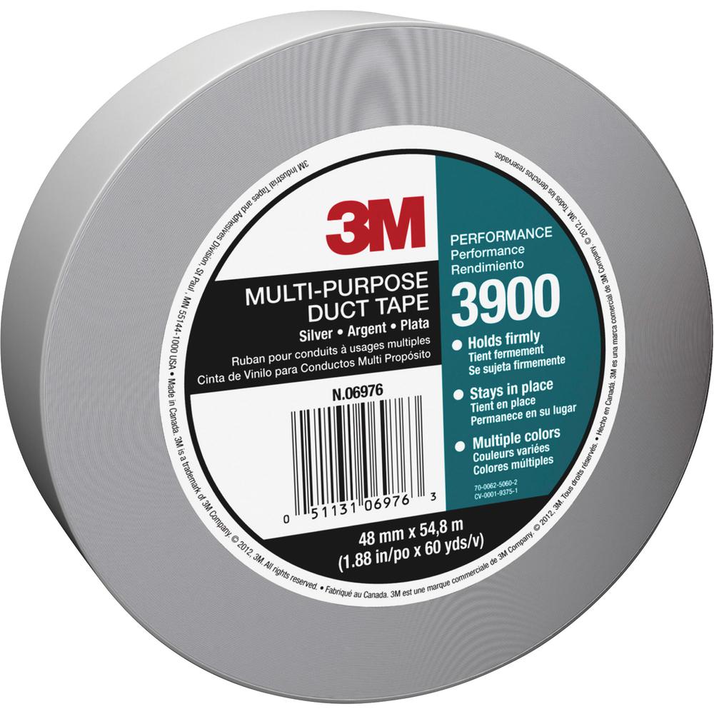 3M, MMM3900CT, Multipurpose Utility-Grade Duct Tape, 24 / Carton, Silver