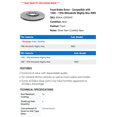 thumbnail image 2 of Front Brake Rotor - Compatible with 1986 - 1996 Mitsubishi Mighty Max RWD 1987 1988 1989 1990 1991 1992 1993 1994 1995, 2 of 2