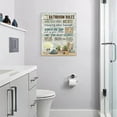 thumbnail image 2 of Farmhouse Bathroom Wall Art Flower Pictures Wall Decor Bathroom Rules Inspirational Quotes Canvas Painting Print Artwork Modern Home Decor Framed for Bathroom 12inx16in, 2 of 6