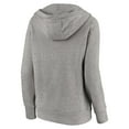 thumbnail image 3 of Women's Fanatics Branded Heathered Gray Miami Hurricanes Highlight Reel V-Neck Pullover Hoodie, 3 of 3
