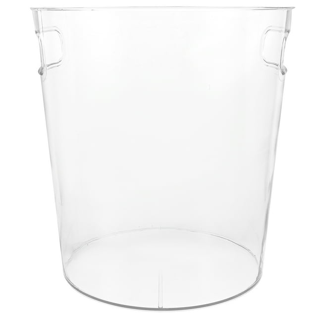 Acrylic Flower Bucket Shop Flower Storage Bucket With Handle Multifunctional Bucket