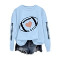 thumbnail image 6 of Godom Oversized Sweatshirt for Women Rugby Graphic Pullover Long Sleeve Drop Shoulder Fleece Sweatshirt, 6 of 7